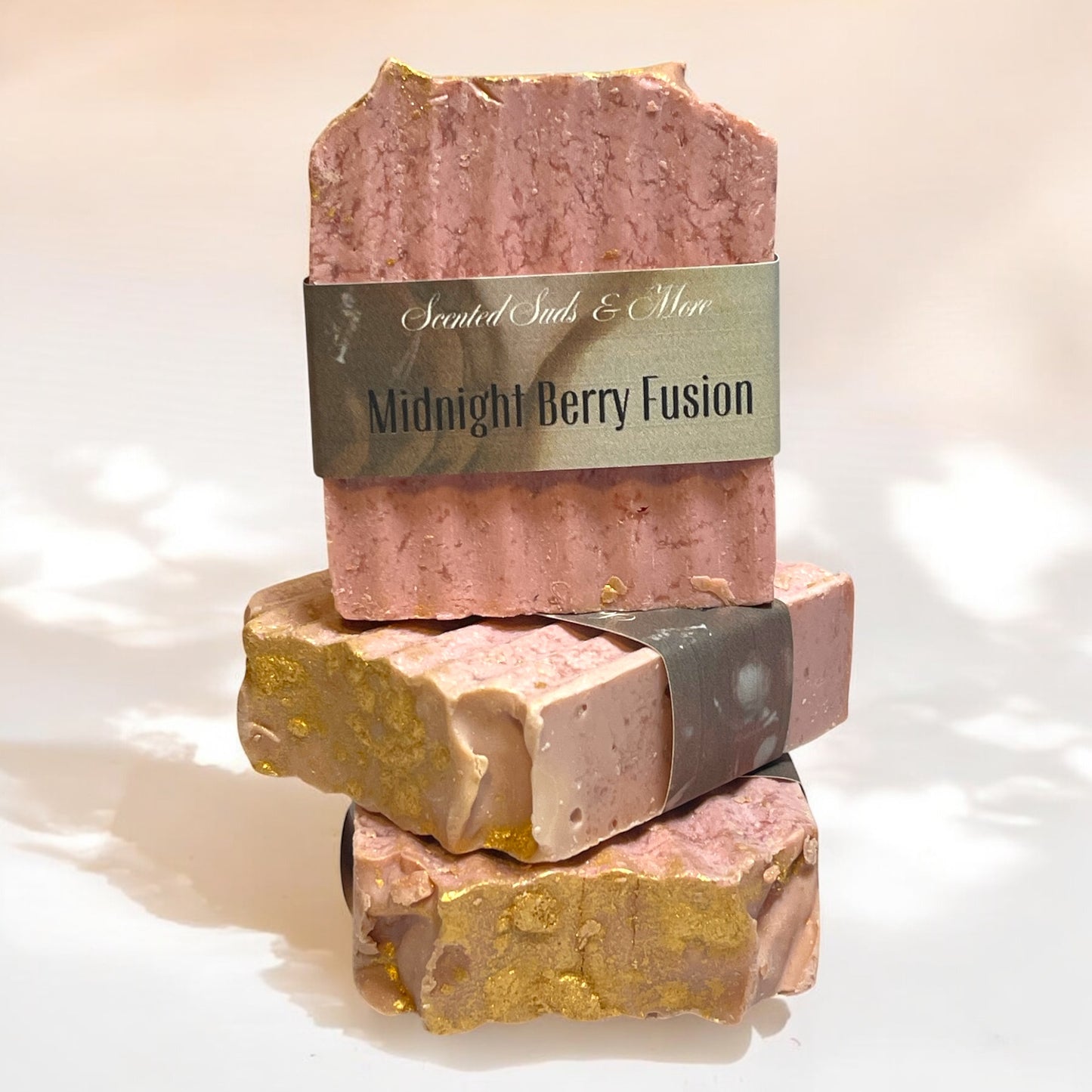 Handmade Cold Process Soap with Black Raspberry Vanilla - Sweet & Fruity Fragrance Soap Bar