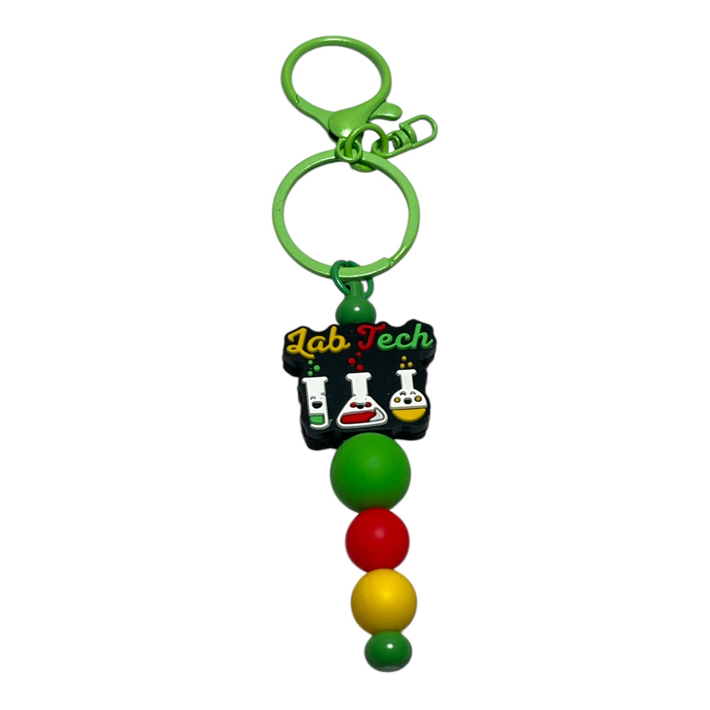 Beaded Accessories for Lab Techs – Keychains, Badge Reels & More
