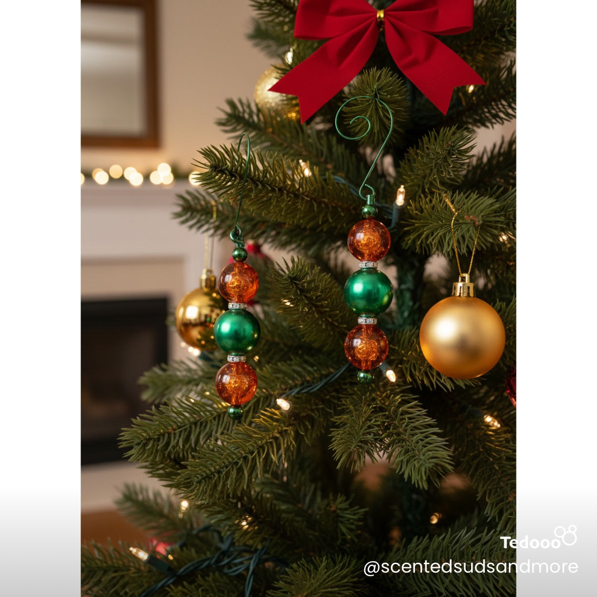 Beaded Ornament - Unique Holiday Decoration