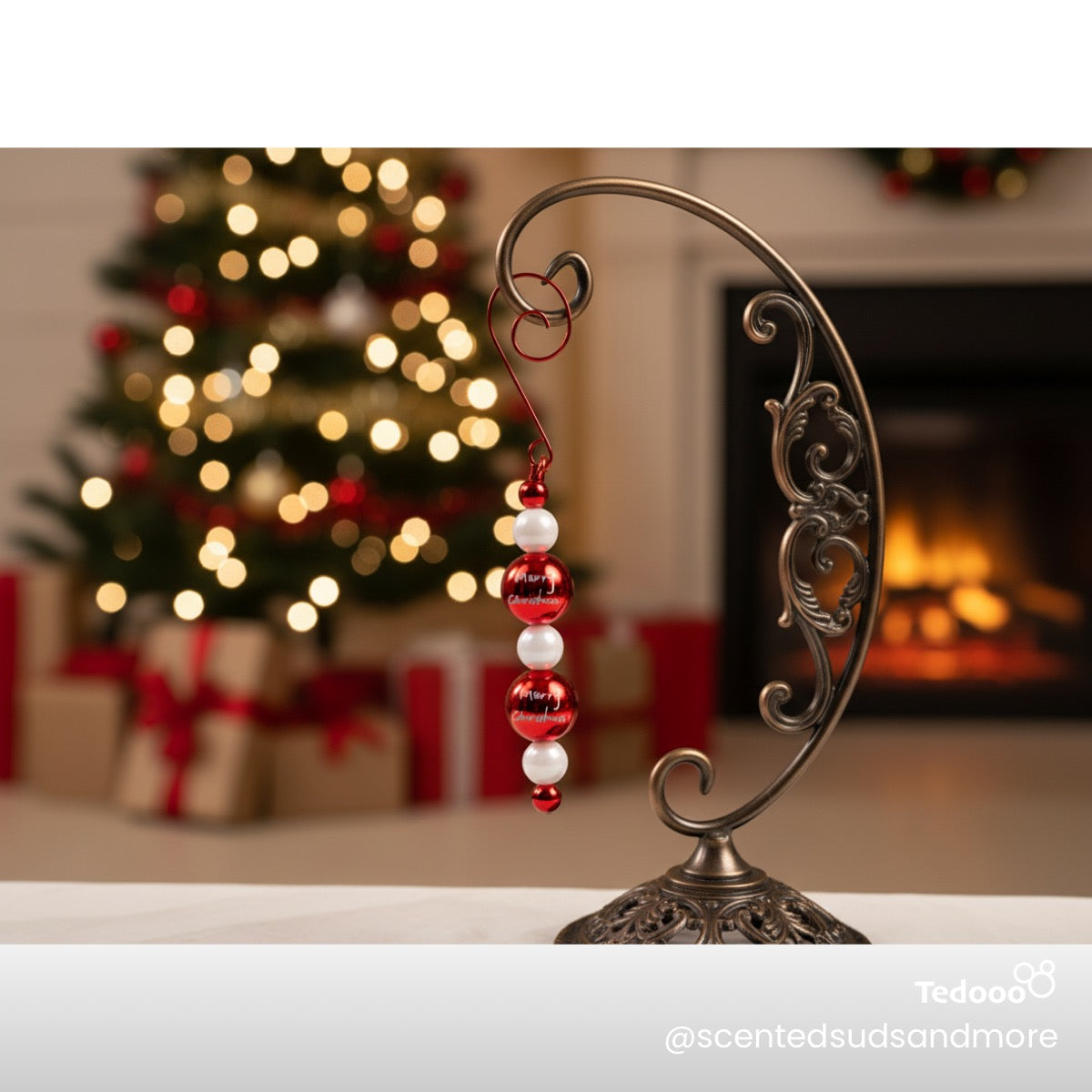 Beaded Ornament - Unique Holiday Decoration