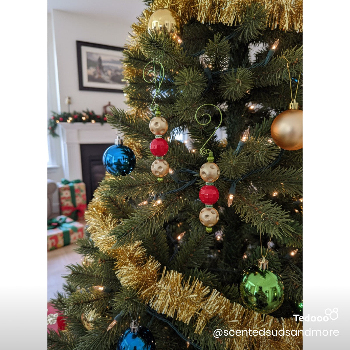 Beaded Ornament - Unique Holiday Decoration