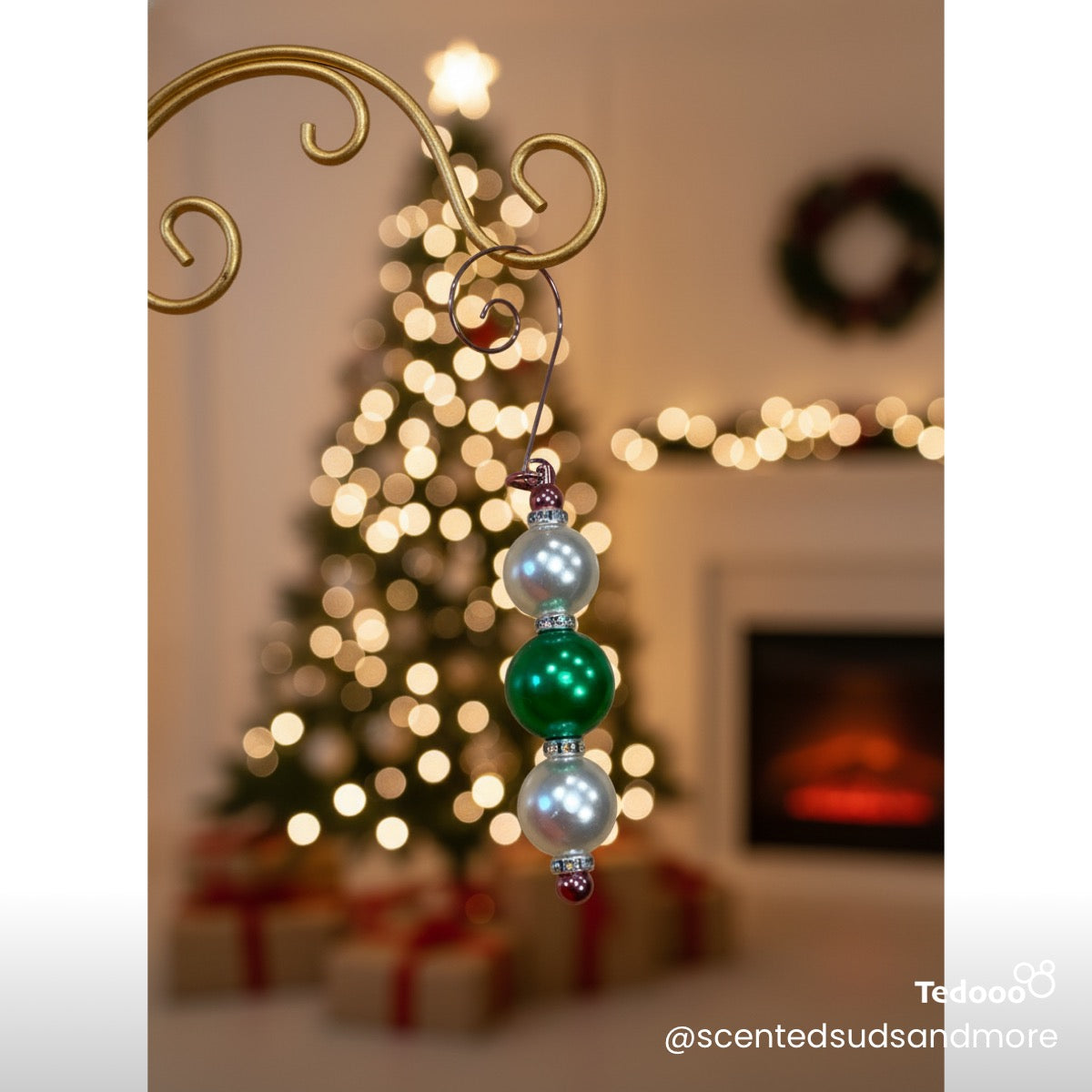 Beaded Ornament - Unique Holiday Decoration