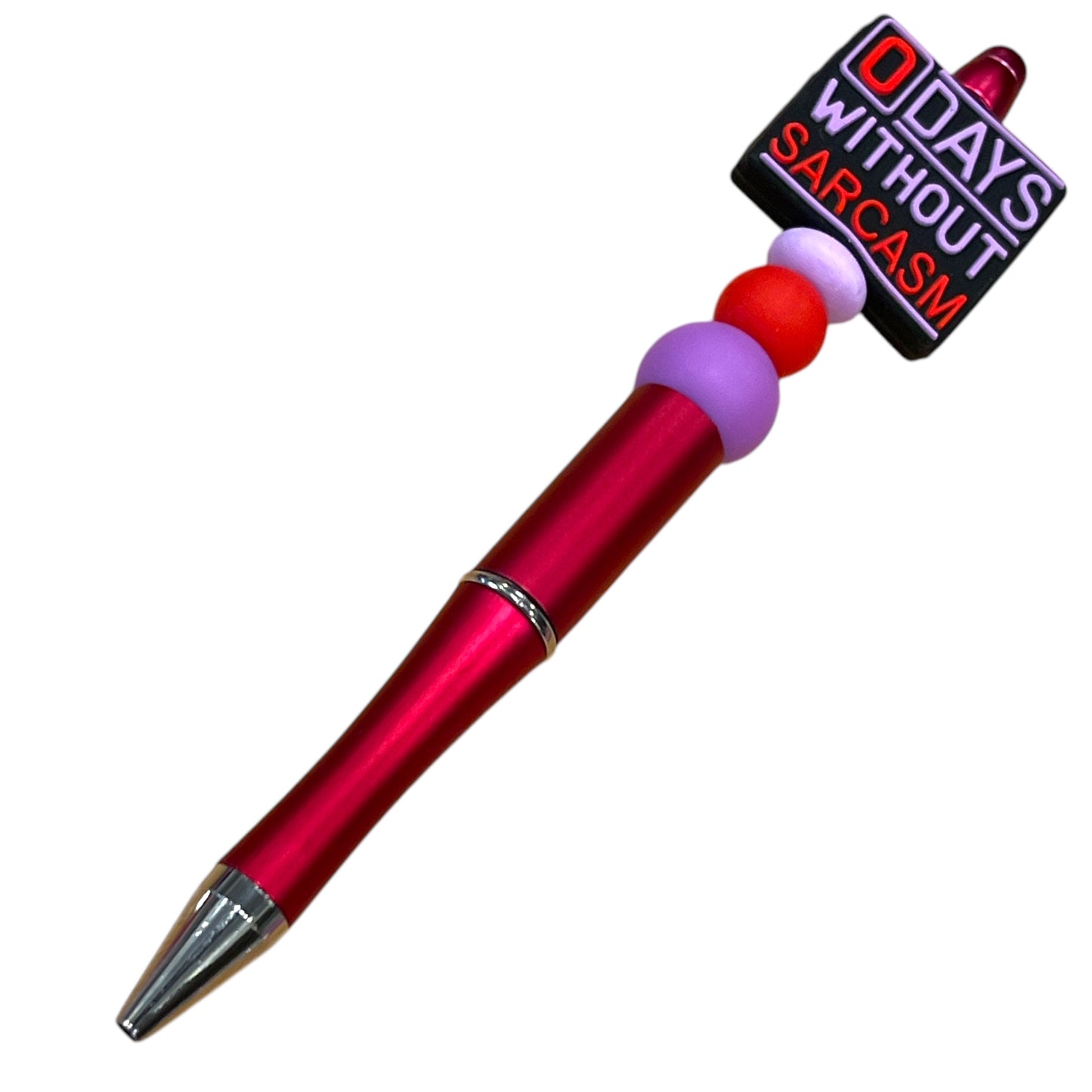 Sarcastic Beaded Pen - Funny Handmade Pen with Sassy Statement Beads