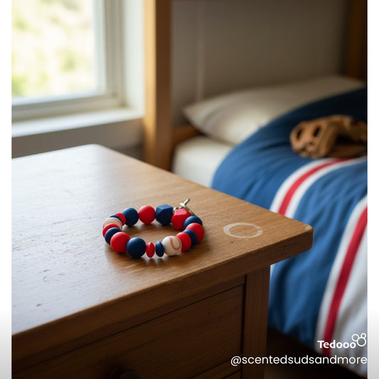 Beaded Wristlet Keychain for Baseball or Softball - Fun and Functional Keychain for Baseball or Softball Enthusiasts