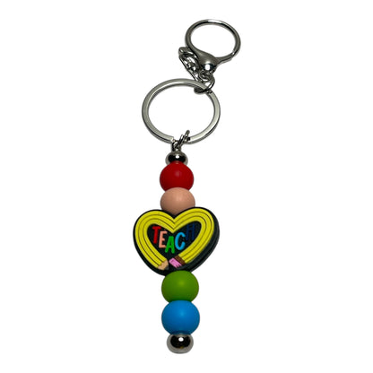 Beaded Teacher Keychains - Handmade Gifts for Teachers