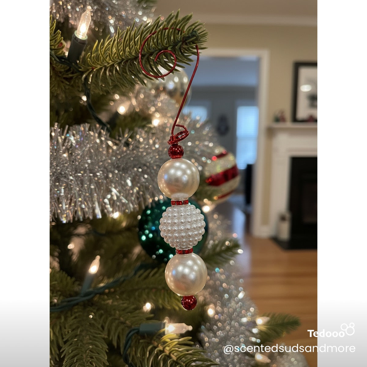 Beaded Ornament - Unique Holiday Decoration