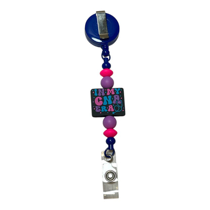 Beaded Badge Reel for CNAs - Handmade Badge Holder for Certified Nursing Assistants