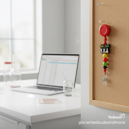 Beaded ID Badge Holders for Lab Techs | Unique & Trendy Designs