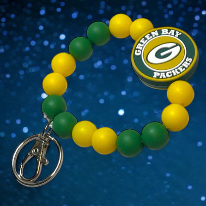 Green Bay Packers Wristlet Keychain - NFL Team Spirit Accessory, Perfect for Game Day, Gift for Packers Fans