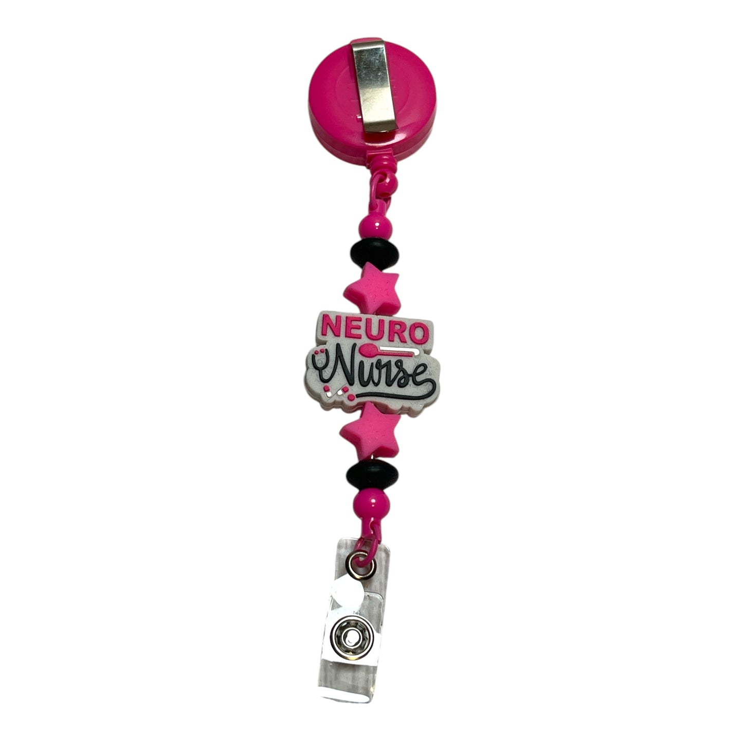 Neuro Nurse Retractable Badge Reel - Cute & Durable Nurse Accessory