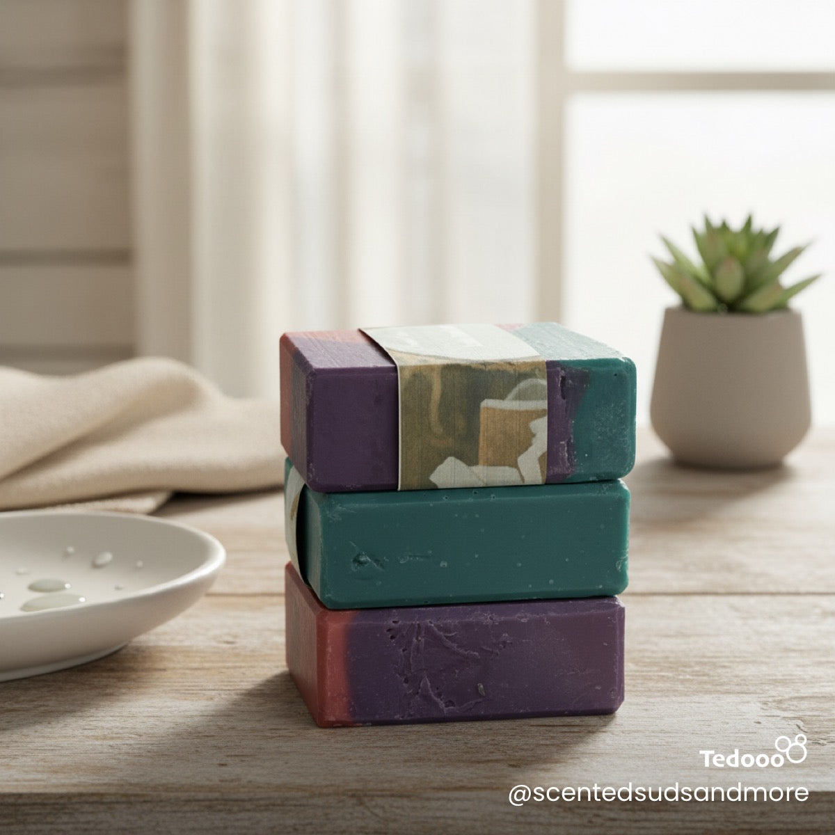 Vanilla Coconut Cold Process Soap - Handmade Soap with Sweet and Tropical Scent