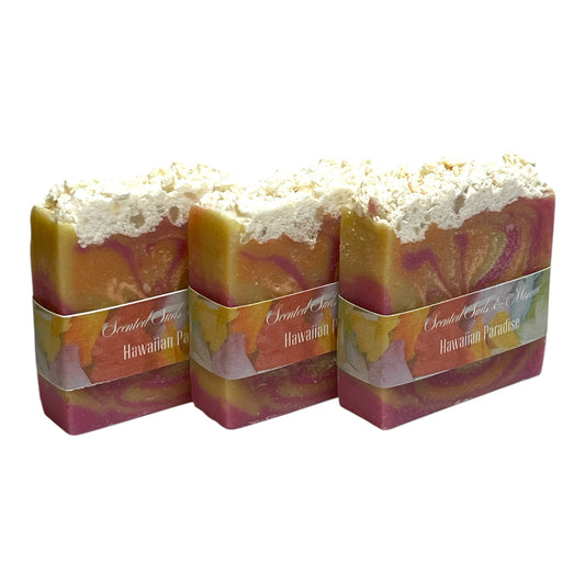 Handmade Soap with Hawaiian Paradise Fragrance – Tropical Scent, Natural & Moisturizing