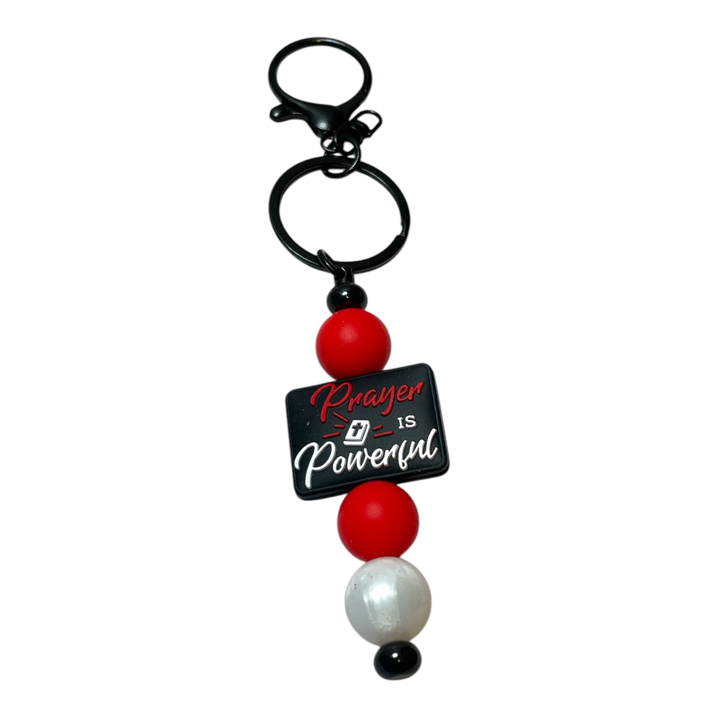 Beaded Religious Keychain - Faith-Inspired Keychain for Christians and Believers