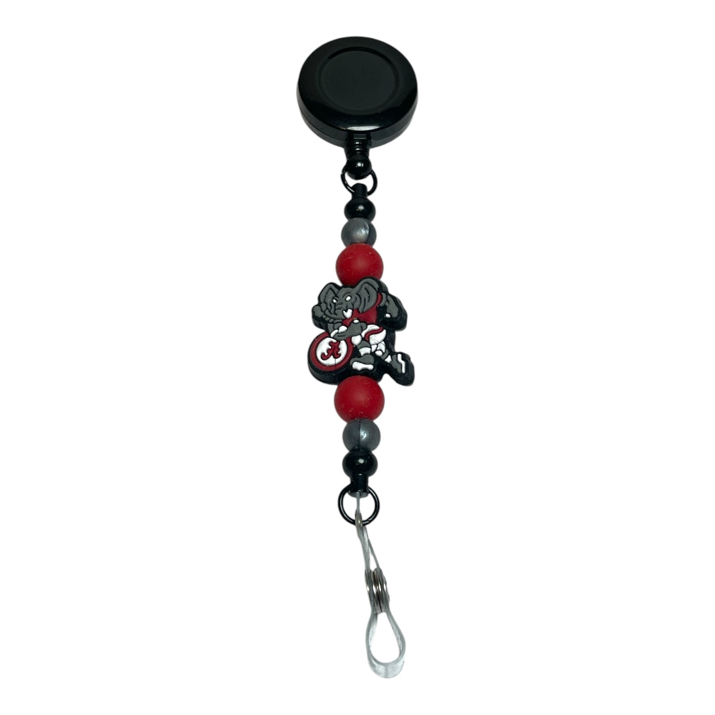 University of Alabama Beaded Badge Holders | Crimson Tide ID Reel