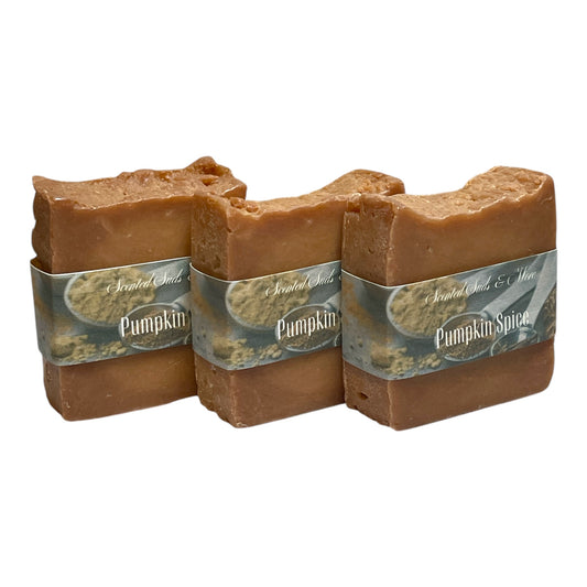 Pumpkin Spice Scented Soap - Handmade Fall Soap Bar with Spicy Aroma
