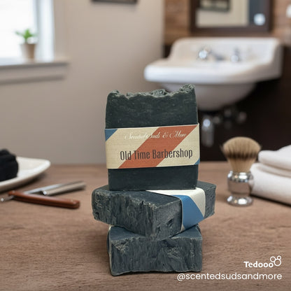 Old-Time Barbershop Soap - Handcrafted Soap with Classic Barber Shop Fragrance