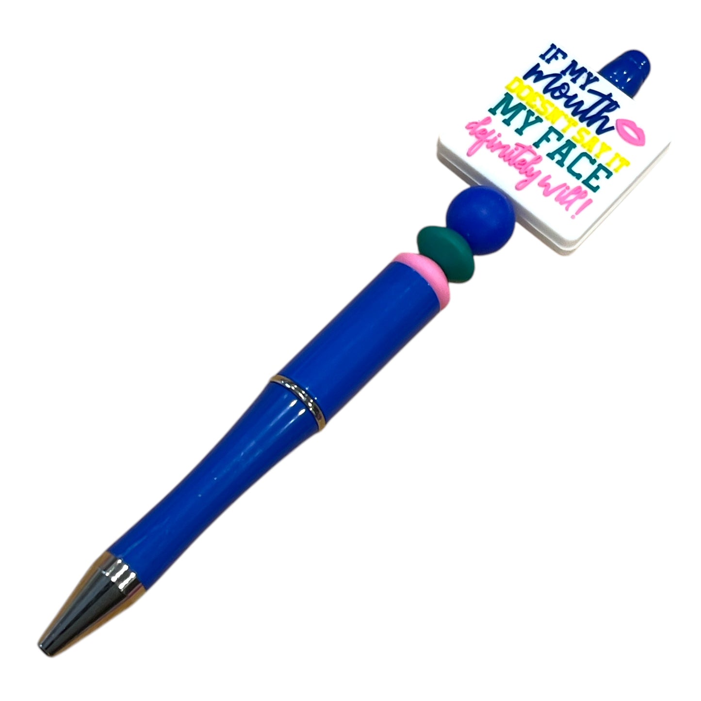 Sarcastic Beaded Pen - Funny Handmade Pen with Sassy Statement Beads