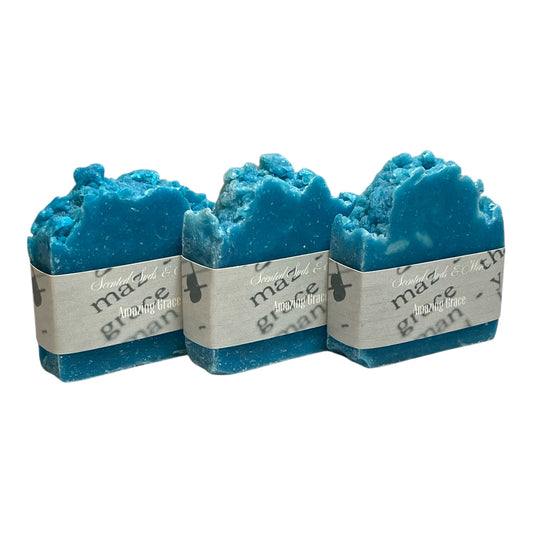 Amazing Grace Natural Handmade Soap - Hot Process Skincare Bar, Perfect Gift Idea