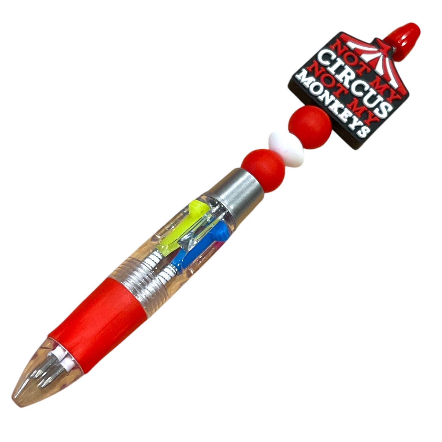 Sarcastic Beaded Pen - Multicolored Handmade Pen with Funny Statement Beads