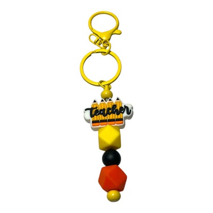 Beaded Teacher Keychains - Handmade Gifts for Teachers