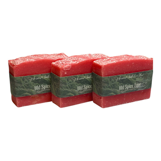 Handcrafted Cold Process Soap with Old Spice Type Fragrance - Masculine Scent Soap