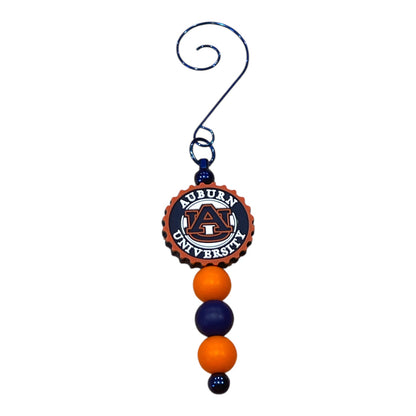 Auburn Tigers Beaded Ornament - Unique Holiday Decoration, War Eagle Fan Keepsake