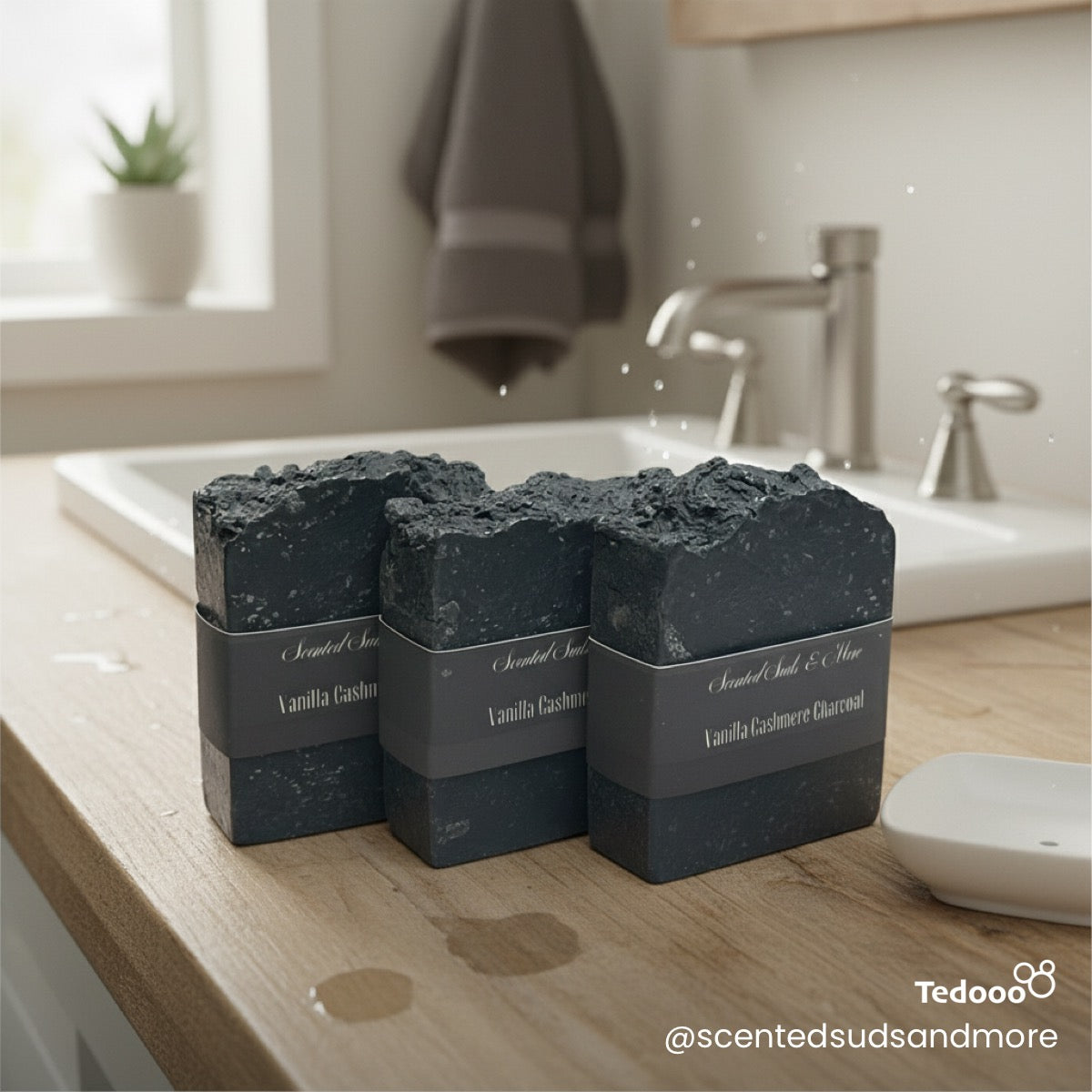 Vanilla Cashmere Charcoal – Handmade Soap with Warm & Luxurious Fragrance