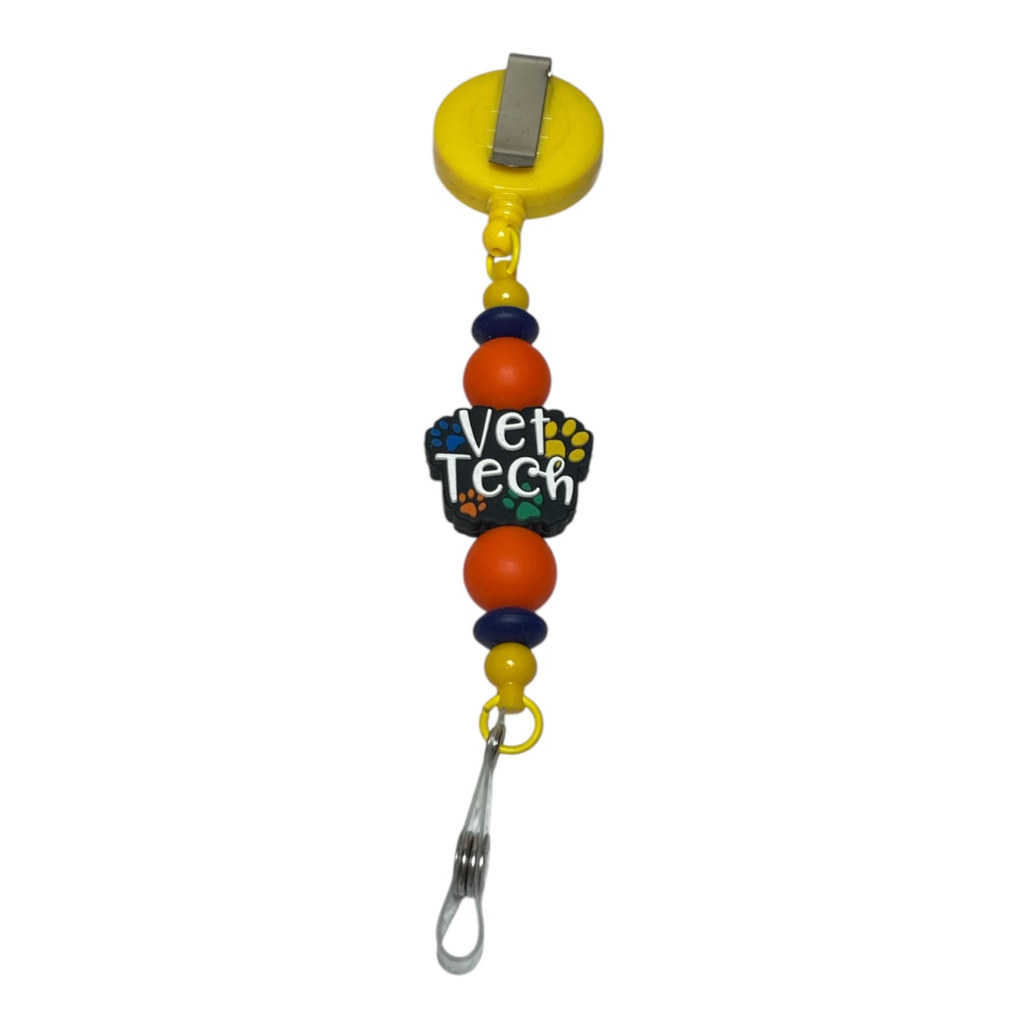 Vet Tech ID Badge Reel - Custom Badge Holder for Veterinary Professionals