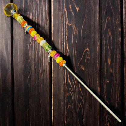 Acrylic Beaded Garden Stakes – Vibrant Garden Decorations