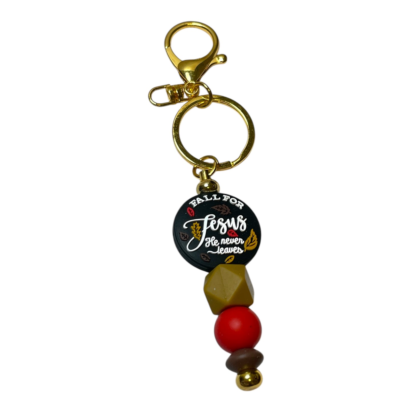 Beaded Religious Keychain - Faith-Inspired Keychain for Christians and Believers