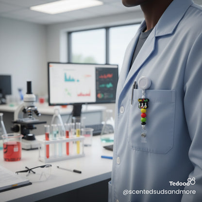 Beaded ID Badge Holders for Lab Techs | Unique & Trendy Designs