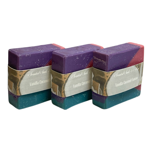 Vanilla Coconut Cold Process Soap - Handmade Soap with Sweet and Tropical Scent