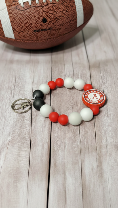 Alabama Crimson Tide Keychain Wristlet - Roll Tide, College Fan Accessory