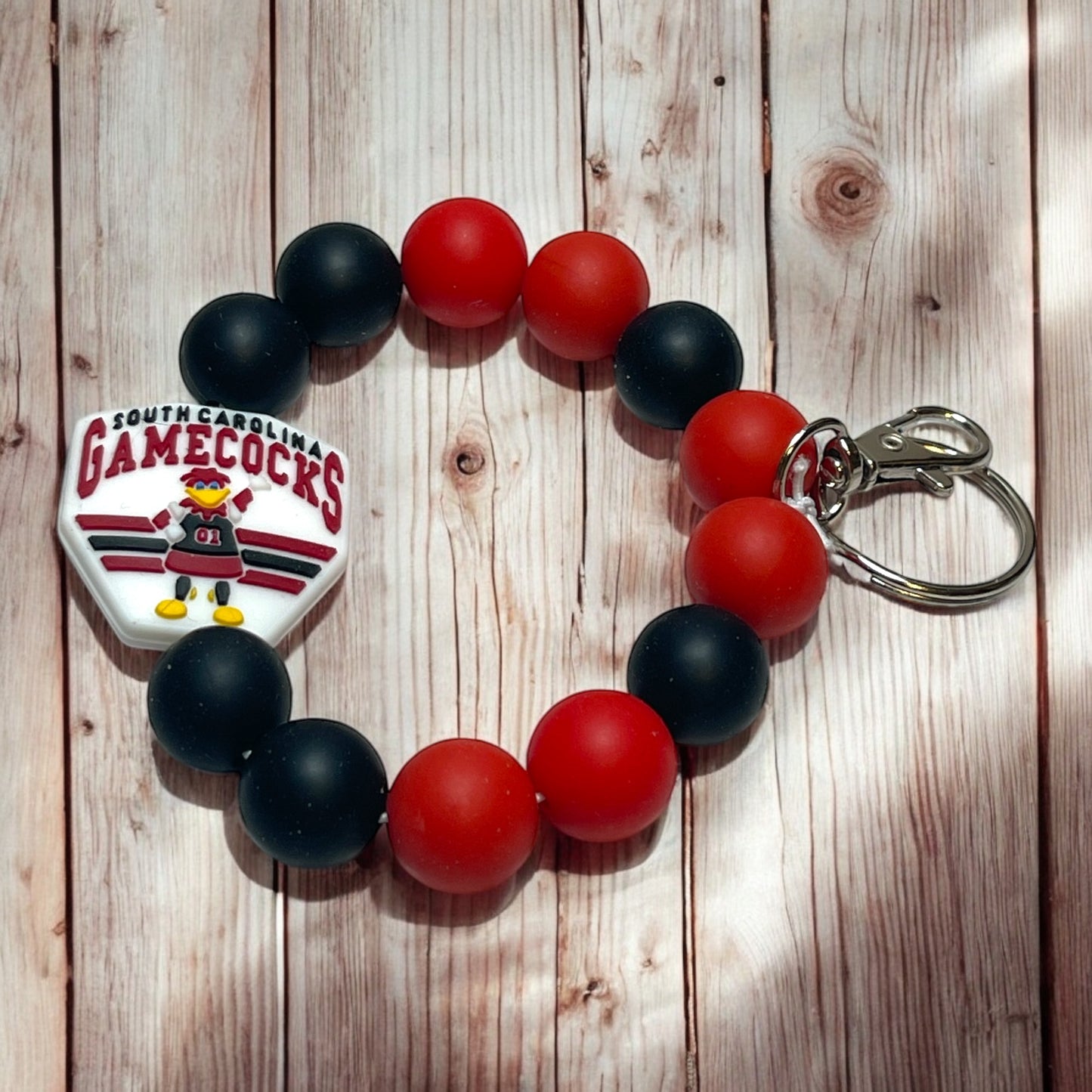 South Carolina Gamecocks Wristlet Keychain - NCAA Team Spirit Accessory, Perfect for Game Day, Gift for Gamecocks Fans