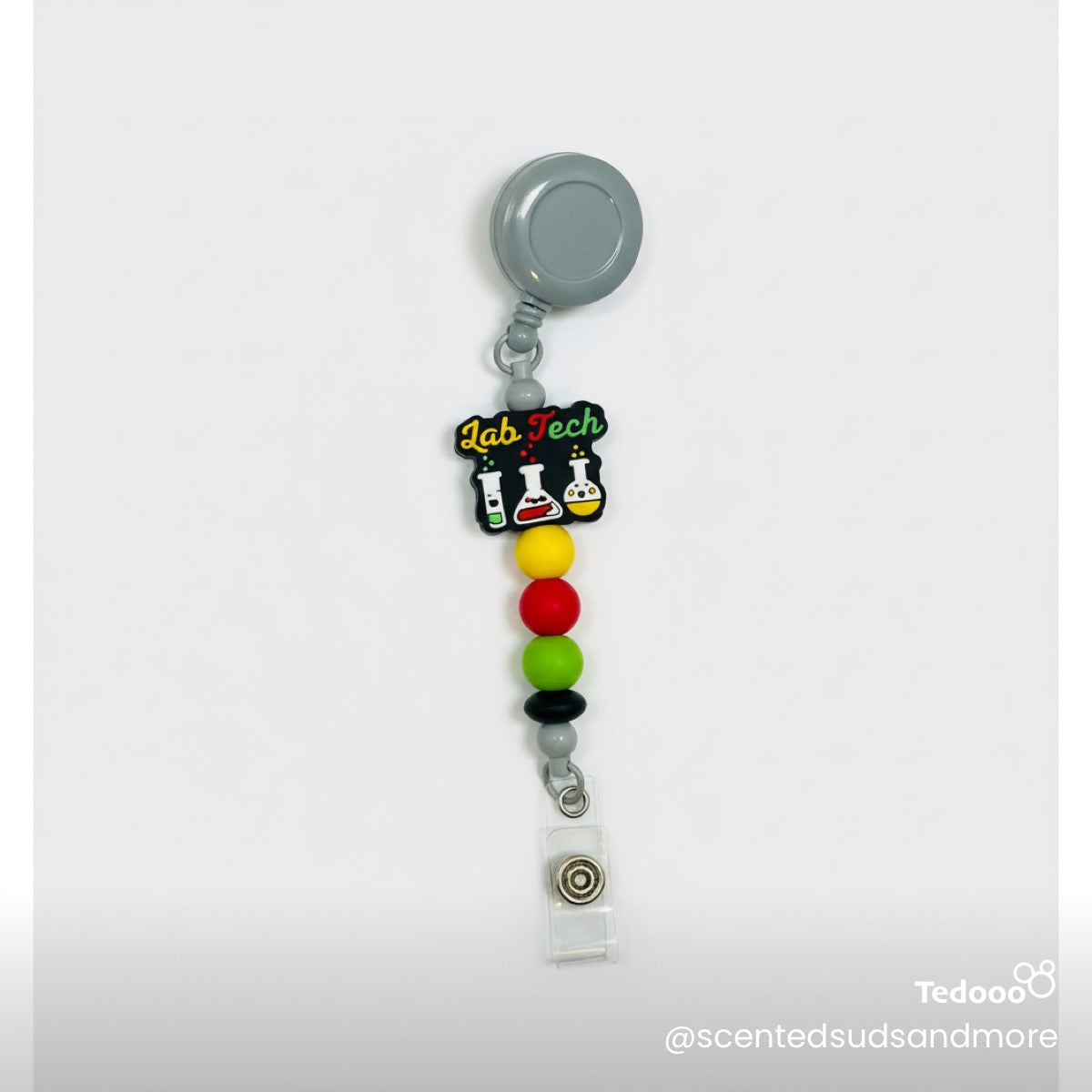Beaded ID Badge Holders for Lab Techs | Unique & Trendy Designs