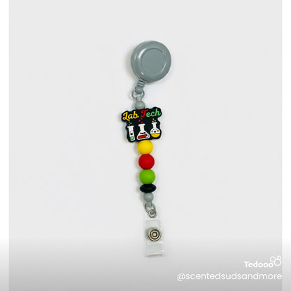 Beaded ID Badge Holders for Lab Techs | Unique & Trendy Designs
