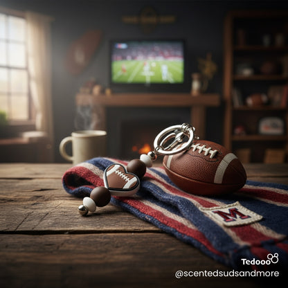 Sports Themed Beaded Keychain - Cute Keychain for Sports Fans