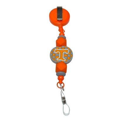 UT Vols Beaded Badge Reel - Perfect for University of Tennessee Fans