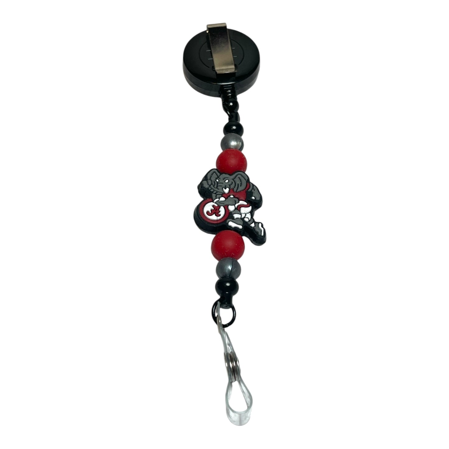 University of Alabama Beaded Badge Holders | Crimson Tide ID Reel