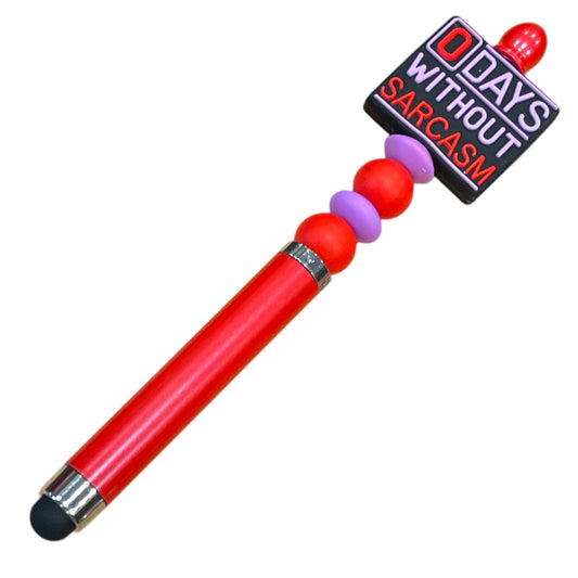 Sarcastic Beaded Stylus - Funny Handmade Stylus with Decorative Beads