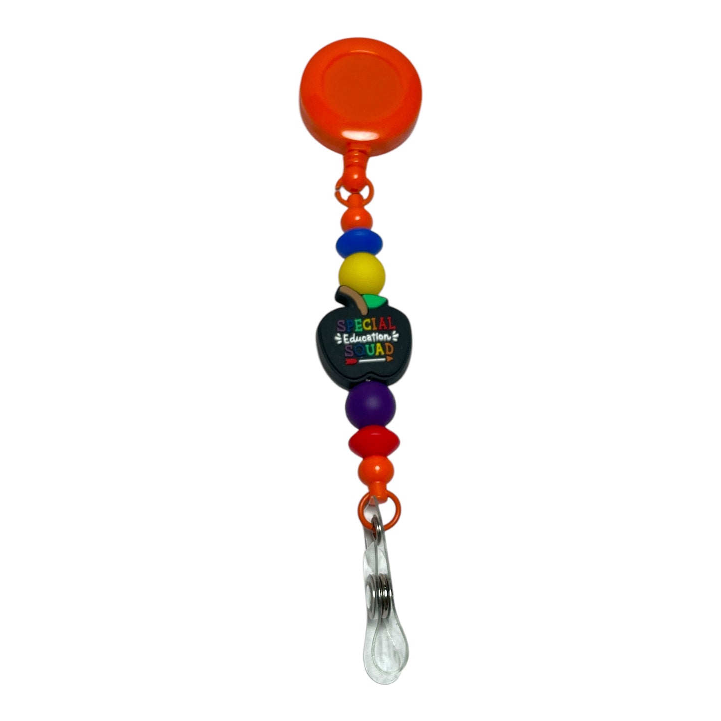 Beaded Teacher Badge Holder - Best Teacher Ever, Perfect Teacher Appreciation Gift