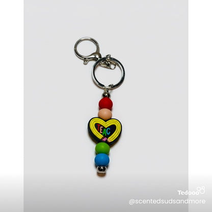 Beaded Teacher Keychains - Handmade Gifts for Teachers