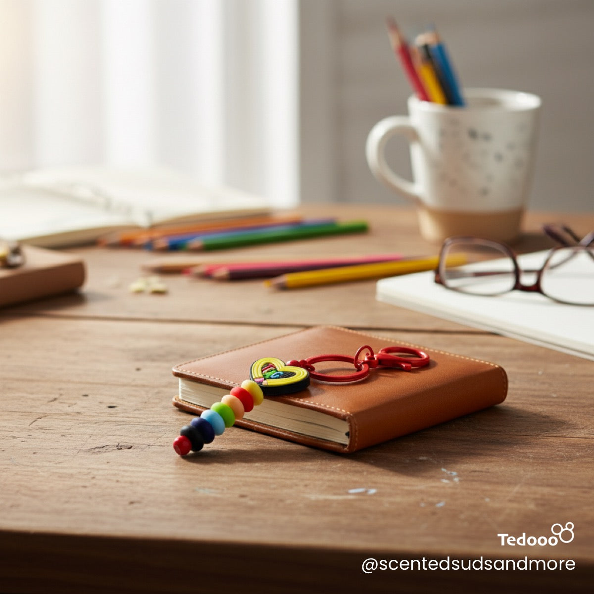 Beaded Teacher Keychains - Handmade Gifts for Teachers