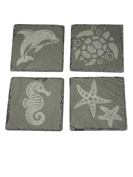 Sea Creature Coasters – 4 Piece Set