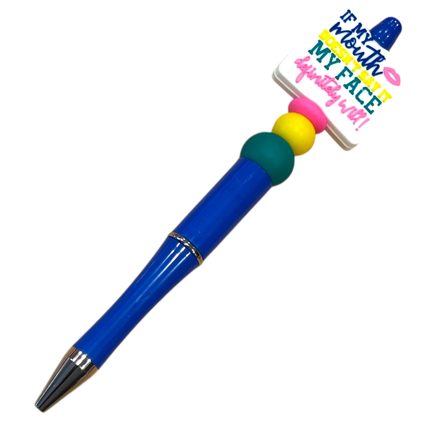 Sarcastic Beaded Pen - Funny Handmade Pen with Sassy Statement Beads