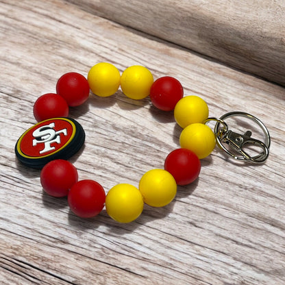 San Francisco 49ers Wristlet Keychain - NFL Team Spirit Accessory, Perfect for Game Day, Gift for 49ers Fans