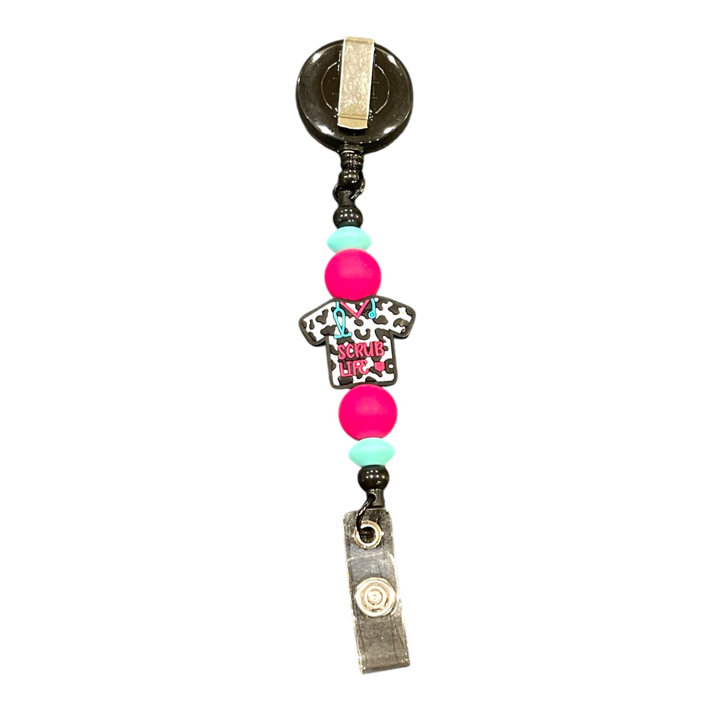 Healthcare Worker Badge Holder - Stylish Retractable ID Reel for Medical Professionals