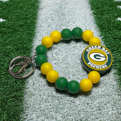 Green Bay Packers Wristlet Keychain - NFL Team Spirit Accessory, Perfect for Game Day, Gift for Packers Fans