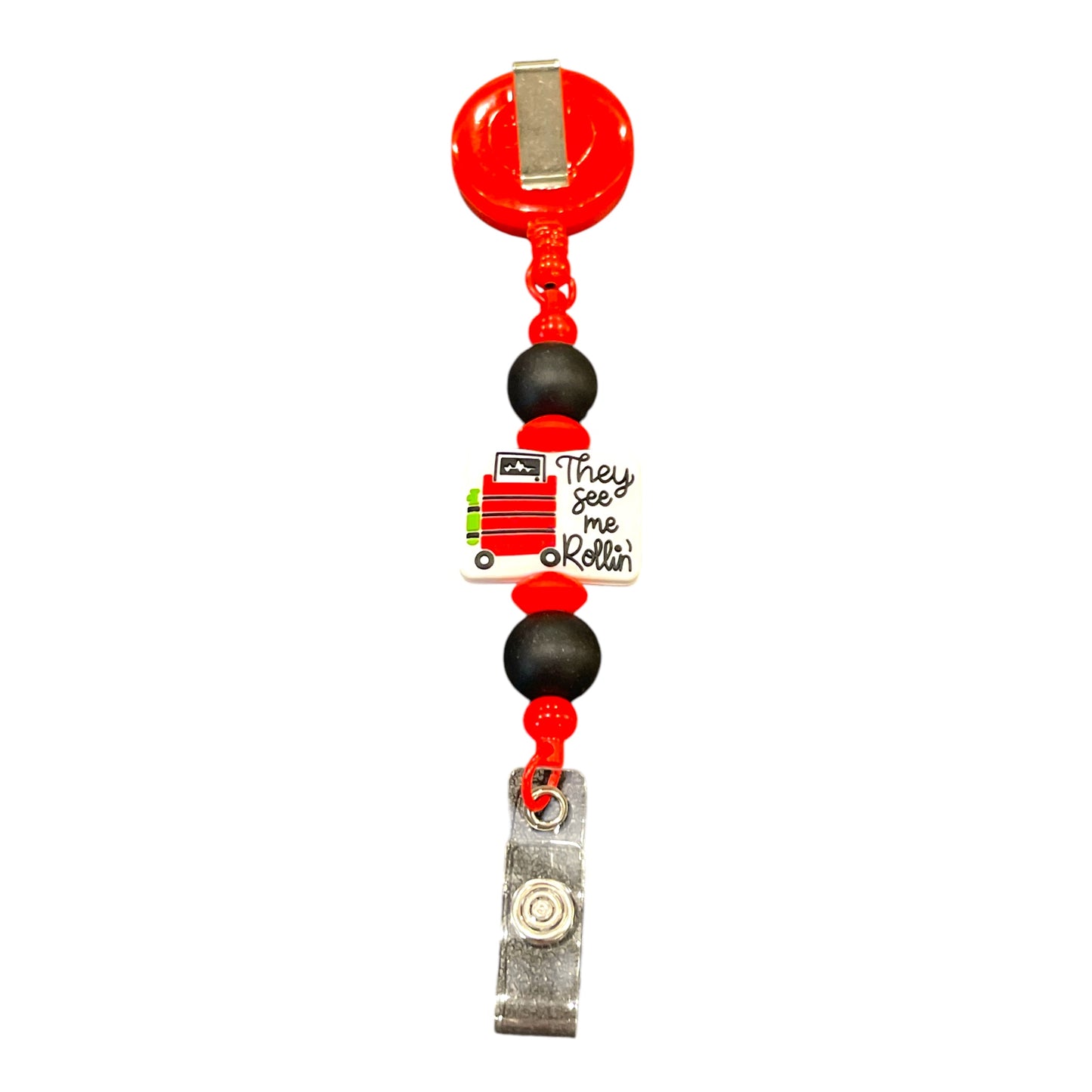 Healthcare Worker Badge Holder - Stylish Retractable ID Reel for Medical Professionals