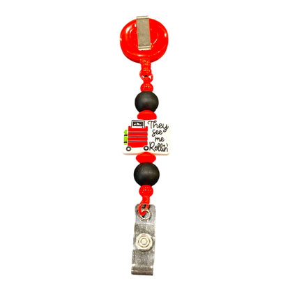 Healthcare Worker Badge Holder - Stylish Retractable ID Reel for Medical Professionals